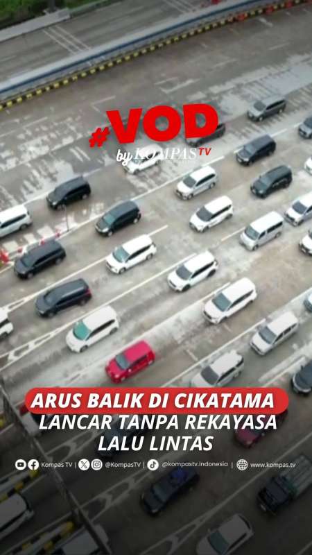 ARUS BALIK DI CIKATAMA LANCAR TANPA REKAYASA LALU LINTAS
