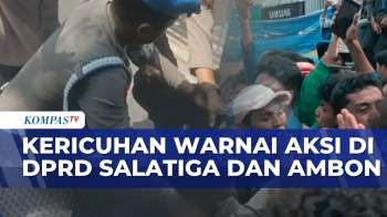 Demo Mahasiswa di Salatiga dan Ambon Ricuh Saat Massa Berusaha Masuk Ke Dalam Gedung | IU
