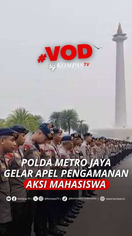 Polda Metro Jaya menggelar apel kesiapan pengamanan aksi di kawasan Monas