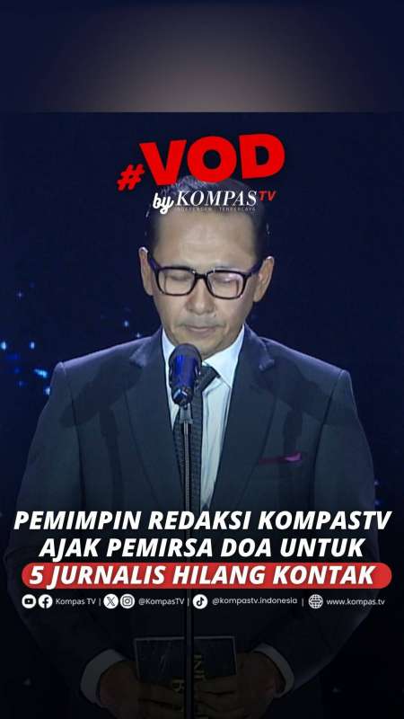 Pemred KompasTV Ajak Pemirsa Doakan 5 Jurnalis Hilang Kontak Di Perairan Selat Sunda 