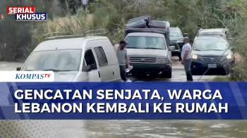 Nekat Seberangi Sungai Litani, Warga Lebanon Kembali Ke Rumah Usai Gencatan Senjata