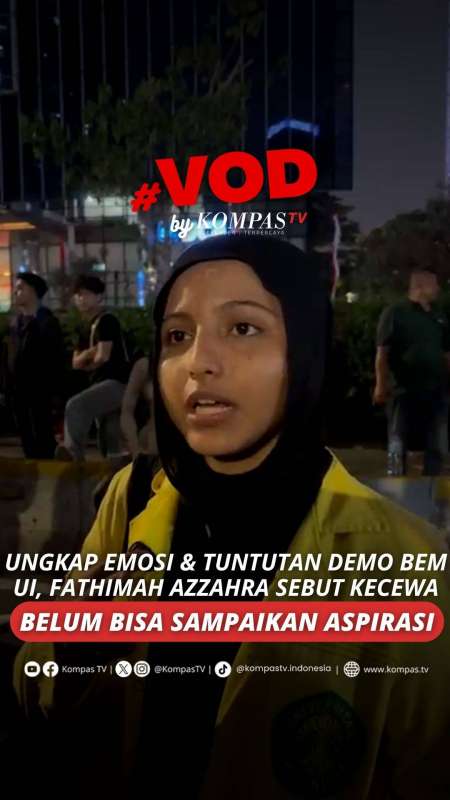 Ungkap Emosi & Tuntutan Demo BEM UI, Fathimah Azzahra Sebut Kecewa Belum Bisa Sampaikan As