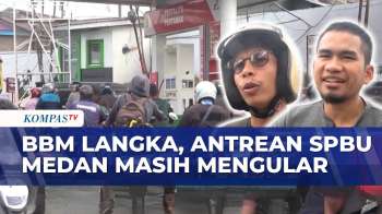 Pantauan Udara: Antrean Panjang Di SPBU Medan Masih Terjadi, Warga Terus Mengantre