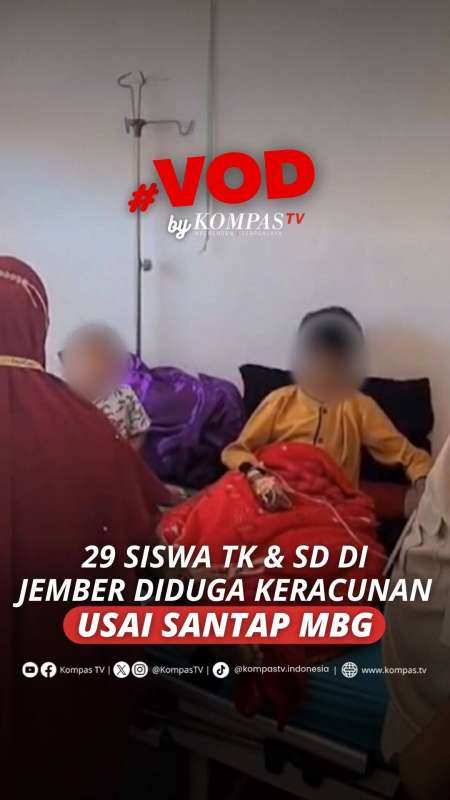 29 SISWA TK & SD DI JEMBER DIDUGA KERACUNAN USAI SANTAP MBG