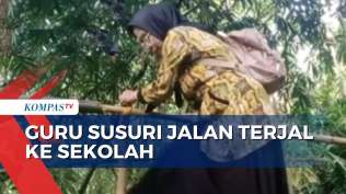 perjuangan-guru-di-lebak-lewati-jalanan-terjal-demi-ke-sekolah-selama-30-tahun