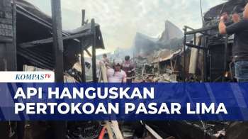 Kebakaran Kembali Terjadi Di Pasar Lima, Pertokoan Banjarmasin Hangus Dilalap Api | KOMPAS SIANG