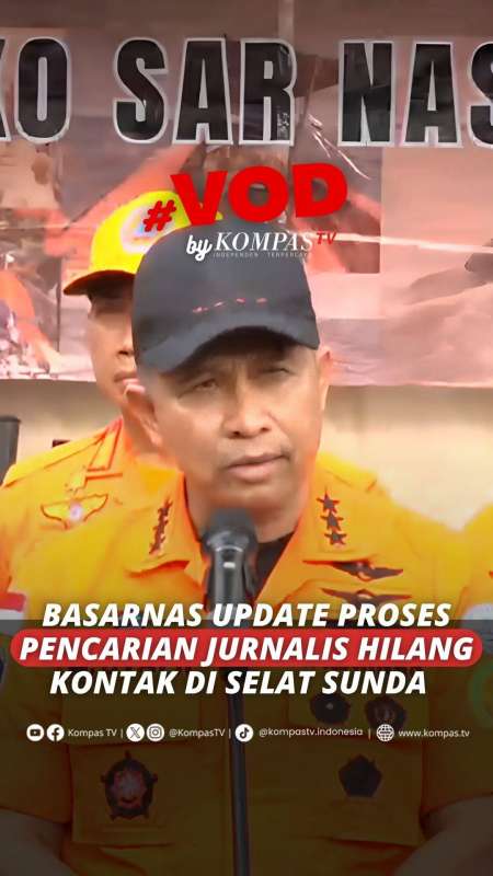 Basarnas Update Proses Pencarian Hari Ketiga Jurnalis Hilang Kontak di Selat Sunda