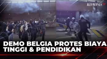 Bentrokan Pecah Protes Biaya Hidup Di Brussel Belgia! Toko-Toko Hingga Mobil Dirusak| KOMPAS PAGI