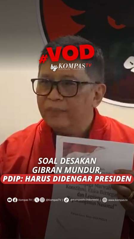 Soal Desakan Gibran Mundur Dari Wapres, PDIP: Harus Didengar Presiden Dan DPR