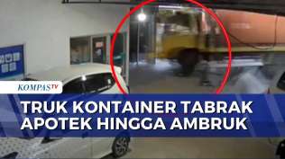 diduga-sopir-mengantuk-truk-kontainer-tabrak-apotek-di-polewali-mandar-kompas-petang