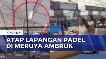Detik-Detik Atap Lapangan Padel Di Meruya Ambruk, Pengunjung Panik Selamatkan Diri | SAPA PAGI