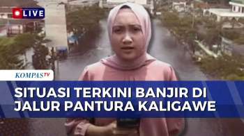 Update! Sempat Surut, Banjir Dengan Ketinggian 70-80 Cm Kembali Rendam Jalur Pantura Kaligawe