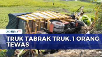 Kecelakaan Maut Di Pantura Cirebon, Truk Kayu Hantam Truk Boks Tewaskan 1 Orang | KOMPAS PETANG