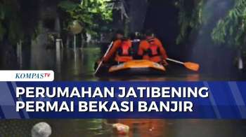 Banjir 1 Meter Rendam Perumahan Jatibening Permai Bekasi, 3 Perahu Disiagakan Evakuasi Warga