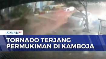 Detik-Detik Tornado Porak-porandakan Permukiman Di Kamboja, Pohon Tumbang | BERUT