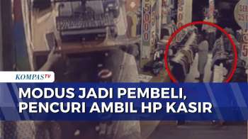 Terekam CCTV! Pria Curi Ponsel Penjaga Toko di Pasar Wates, Modus Jadi Pembeli | BORGOL