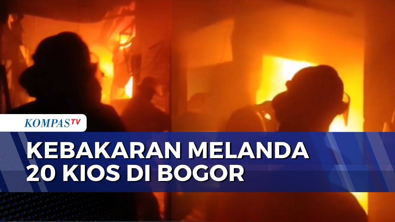 20 Kios di Pasar Anyar Bogor Terbakar, Pemadaman Terhambat Minimnya Sumber Air | BERUT