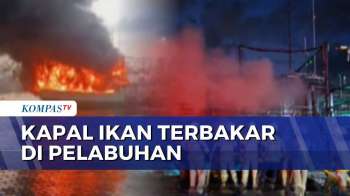 Diduga Korsleting, Kapal Ikan Terbakar Di Pelabuhan Muara Baru Penjaringan | SAPA PAGI