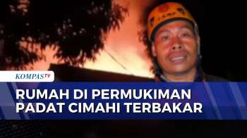 Kebakaran Rumah Di Permukiman Padat Penduduk Cimahi, Akses Jalan Sempit Hambat Pemadaman