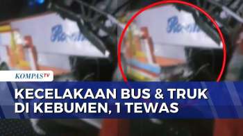 Bus Tabrakan Dengan Truk Gandeng Di Kebumen, 1 Sopir Tewas Dan 4 Orang Luka | BERUT