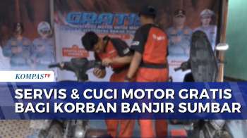 Ditlantas Polda Sumbar Buka Layanan Servis Dan Cuci Motor Gratis Untuk Korban Banjir | SAPA SIANG