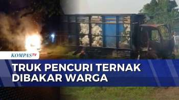 Kesal Aksi Pencurian Sapi, Warga Probolinggo Bakar Truk Pelaku | KOMPAS MALAM