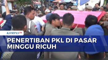 Ricuh! Penertiban PKL Di Pasar Minggu Bengkulu Diwarnai Perlawanan Pedagang | BERUT