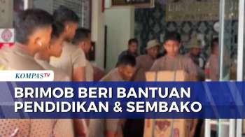 Brimob Polda Sumut Salurkan Bantuan Pendidikan, Sembako Dan Air Bersih Ke Tapanuli Tengah | JMP