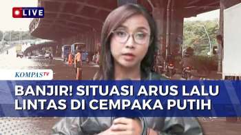 Terkini! Pantauan Arus Lalu Lintas Di Cempaka Putih Terganggu Akibat Banjir