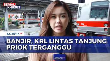 Banjir, KRL Lintas Tanjung Priok-Jakarta Kota Dan Sebaliknya Belum Bisa Beroperasi Normal