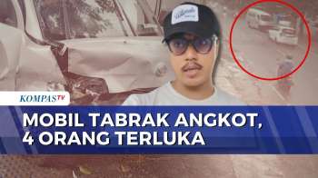 Saksi Ceritakan Kronologi Mobil Travel Tabrak Angkot Di Pandeglang, 4 Orang Terluka | KOMPAS PETANG