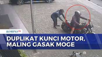 Terekam CCTV! Aksi 2 Pelaku Pencurian Gasak Moge di Bandar Lampung | KOMPAS MALAM