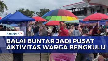 Balai Buntar Bengkulu Jadi Tempat Favorit Warga Berolahraga Dan Kulineran Di Akhir Pekan
