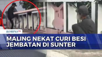 Polisi Tangkap Maling Besi Jembatan Di Sunter, Sisa Potongan Besi Disita | KOMPAS PETANG