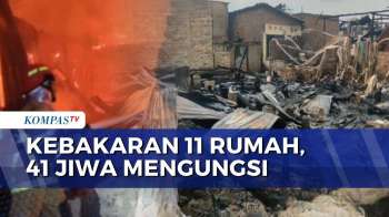 11 Rumah Semi Permanen Di Palembang Terbakar, 41 Jiwa Mengungsi | SAPA MALAM