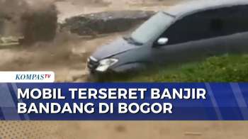 Detik-Detik Mobil Terseret Arus Banjir Bandang di Bogor | SAPA MALAM