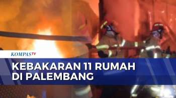 Kebakaran Melanda 11 Rumah di Palembang, 41 Jiwa Mengungsi | KOMPAS MALAM