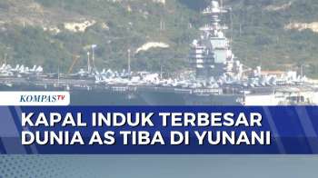 Kapal Induk USS Gerald R. Ford Berlabuh Di Yunani, AS Tambah Kekuatan Militer Di Timur Tengah