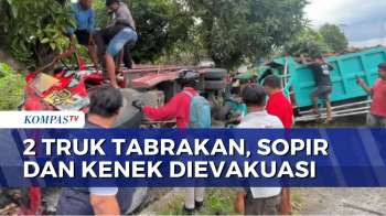 2 Truk Tabrakan Di Ngawi, Evakuasi Sopir Dan Kenek Berlangsung Dramatis | SAPA MALAM