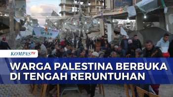 Pekan Kedua Ramadan, Warga Palestina Buka Puasa Di Tengah Reruntuhan Gaza