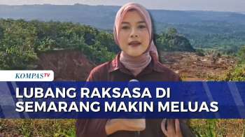 Longsor Lubang Raksasa di Semarang Dekati Permukiman, BPBD Pasang Early Warning System