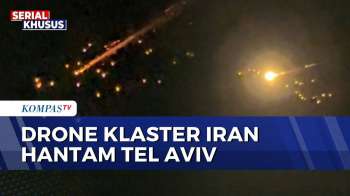 Drone Klaster Dan Rudal Iran Serang Israel, Sirene Dan Ledakan Menggema Di Kota Tel Aviv