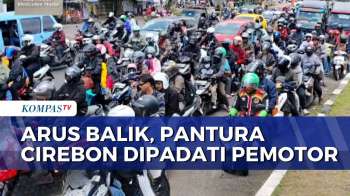 Arus Balik Pantura Cirebon Padat, Antrean Pemudik Capai 500 Meter Di Simpang Pemuda