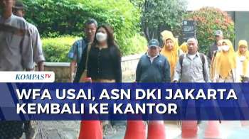 Hari Pertama Kerja, ASN Jakarta Kembali Ke Ibu Kota Usai WFA Lebaran | JMP