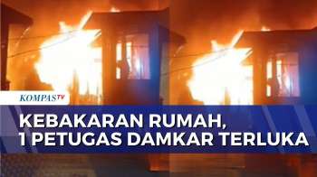5 Rumah Di Permukiman Padat Penduduk Terbakar, 1 Petugas Damkar Terluka | BERUT