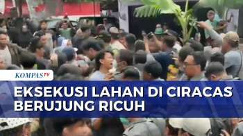 Kericuhan Warnai Eksekusi Lahan Di Ciracas, Warga Menangis Dan Saling Dorong Dengan Petugas