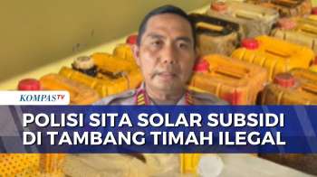 Polisi Sita 800 Liter Solar Subsidi Di Tambang Timah Ilegal Bangka Belitung | BORGOL