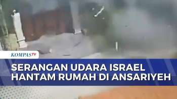 Detik-Detik Serangan Udara Israel Hantam Rumah Warga Di Kota Ansariyeh Lebanon Selatan