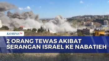 Asap Tebal Selimuti Nabatieh Lebanon Selatan Usai Serangan Udara Israel, 2 Orang Tewas