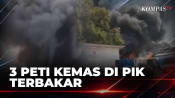 Tiga Peti Kemas Kantor Dan Gudang Proyek Terbakar Di Penjaringan, Pekerja Panik Selamatkan Diri